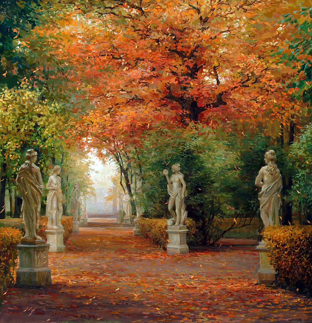 Осенние пейзажи в живописи Марии Вишняк