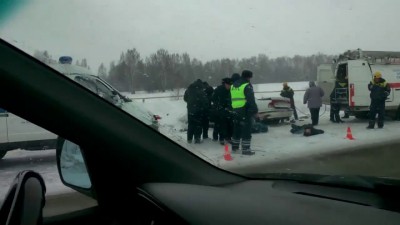 Авария на трассе М53 Кемерово