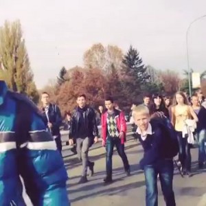 Мітинг школярів в Ужгороді