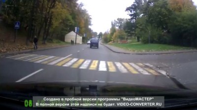 ДТП сбитый пешеход + забавный комментарий!