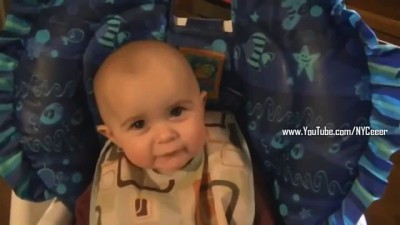 Baby's Emotional Reaction as Mom Sings Classic Song