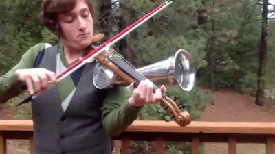 Stroh Horn Violin, Aluminum Horn