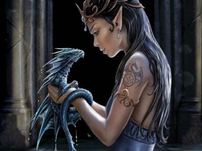 Девушка и дракончик