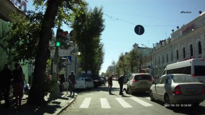 В наглую переехал мужика