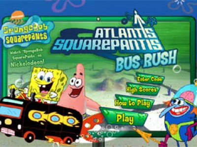 Spongebob Squarepants atlantic Squarepants Bus Rush