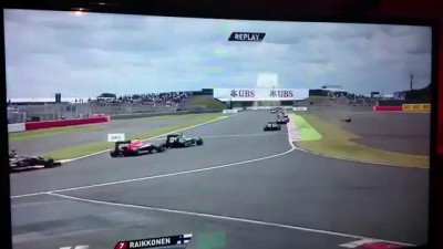 Kimi crash at silverstone 6/7/14