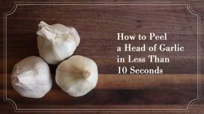 How To Peel a Head of Garlic in Less Than 10 Seconds