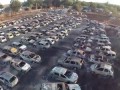 Четыре сотни автомобилей сгорели на парковке музыкального фестиваля