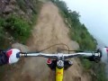Спуск с горы на велосипеде