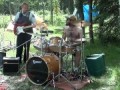 Coolest cop ever playing drums in the woods