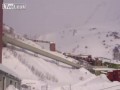 Контролируемая снежная лавина в норвегии