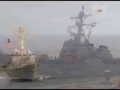 Американские моряки увольняются с эсминца Дональд Кук 18. 04.2014