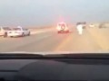 Saudi bystander makes his way inside a runaway truck and stops a pursuit