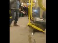 Refugee shits public in metro line 5 - Alexanderplatz, Berlin, Germany