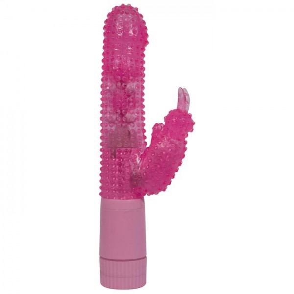 rozovyy-vibrator-bunny-on-a-budget-vibe-w-dots-s-klitoralnym-stimulyatorom-25-sm