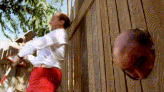 По  морде лопаткой