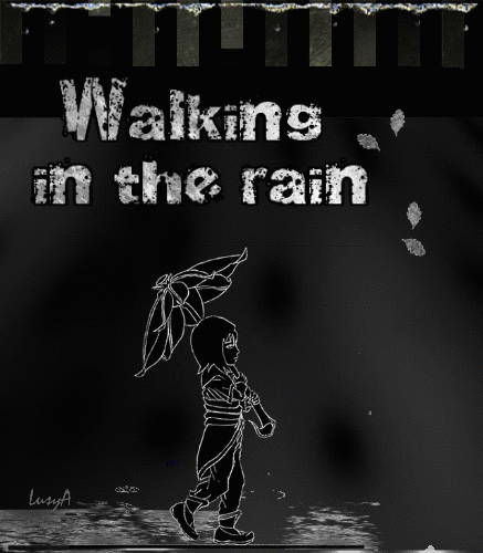 Walking in the rain