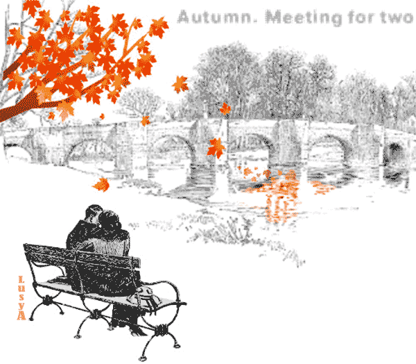 Autumn. Meeting for two.