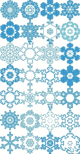 Snowflake Vectors Brushes