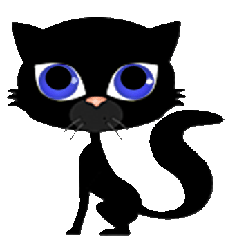 Котик с моргающими глазками