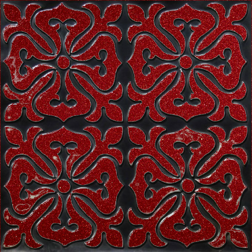 плита чёрно-красная