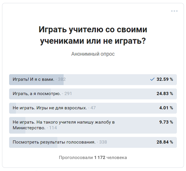 Анонимный опрос. Можно ли играть в игры на телефоне в школе опрос.
