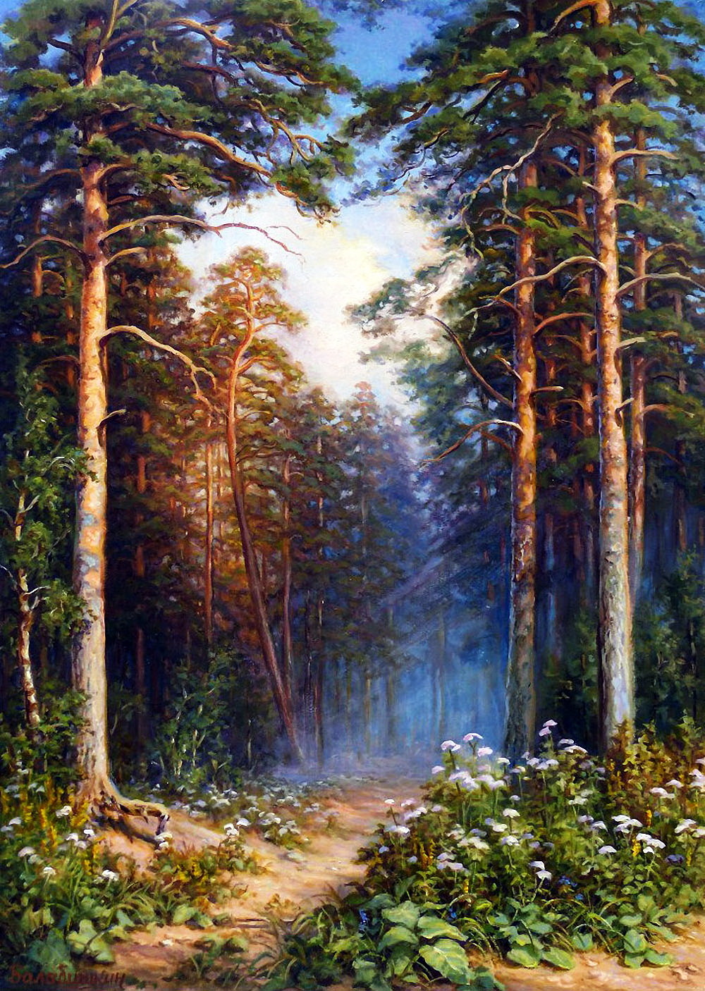Сергей Балабушкин Сосновый лес ручей