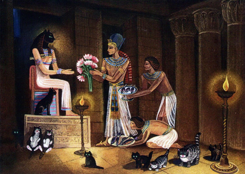 В египте поклонялись кошкам. Поклонение кошкам в древнем Египте. Баст древний Египет. Одомашнивание кошек Египет. Почитание кошек в древнем Египте.
