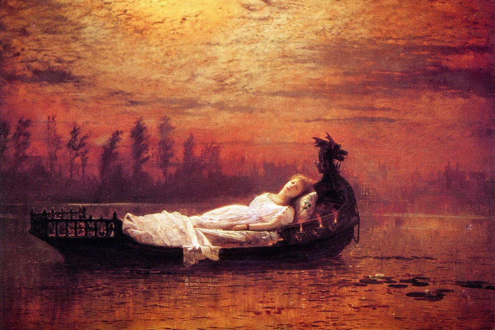 Lady of shalott картина