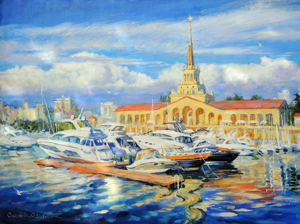 Рисунок морпорт сочи