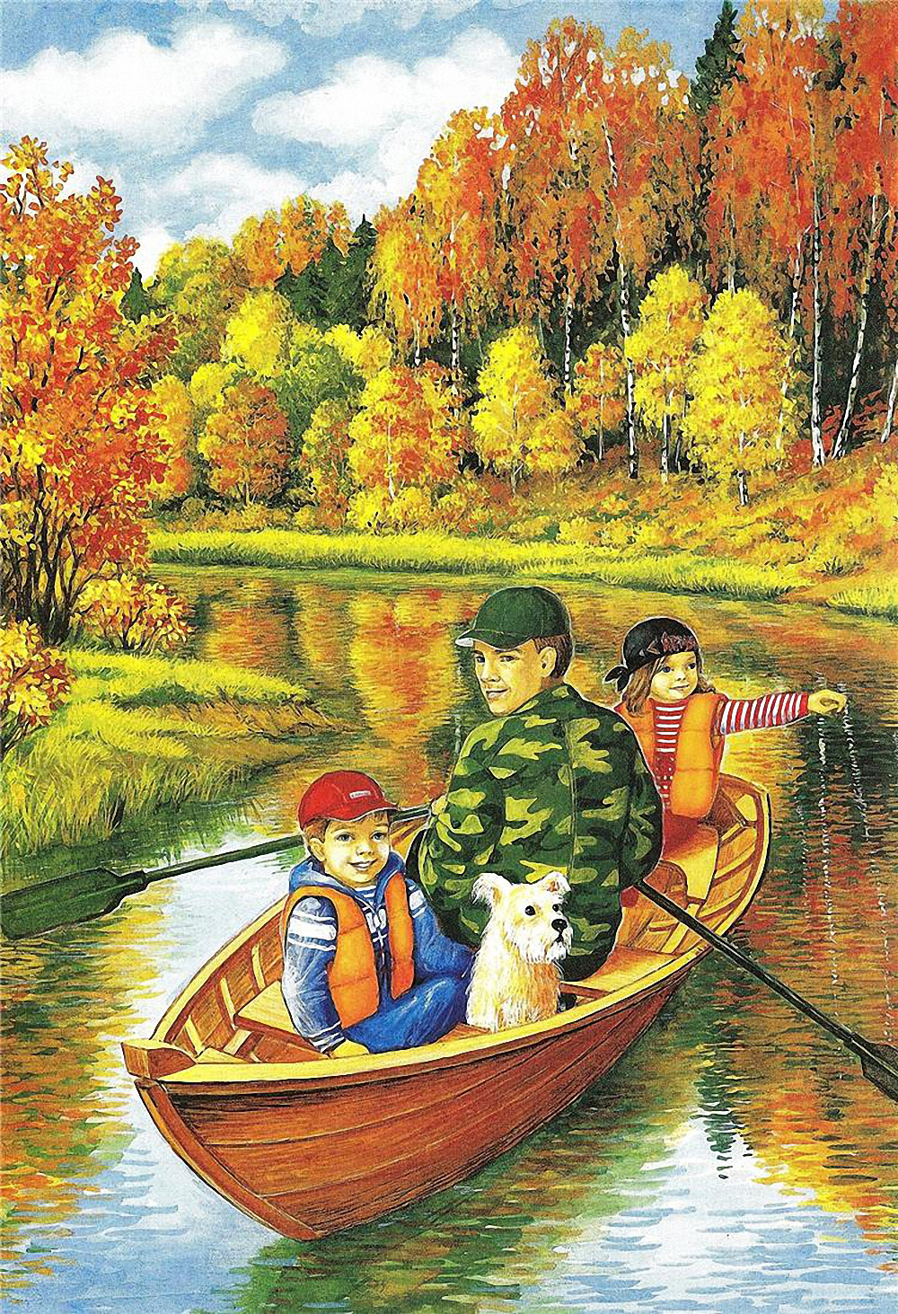 Осень и лето рисунок