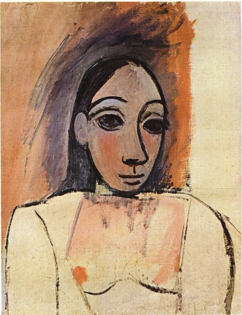 1907 Bust of woman 58x46cm
