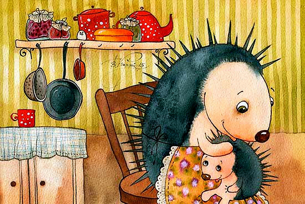 Ежик с книжкой. Приключения ежат. Ежик в офисе. Приключение ежика. Художница кирдий.
