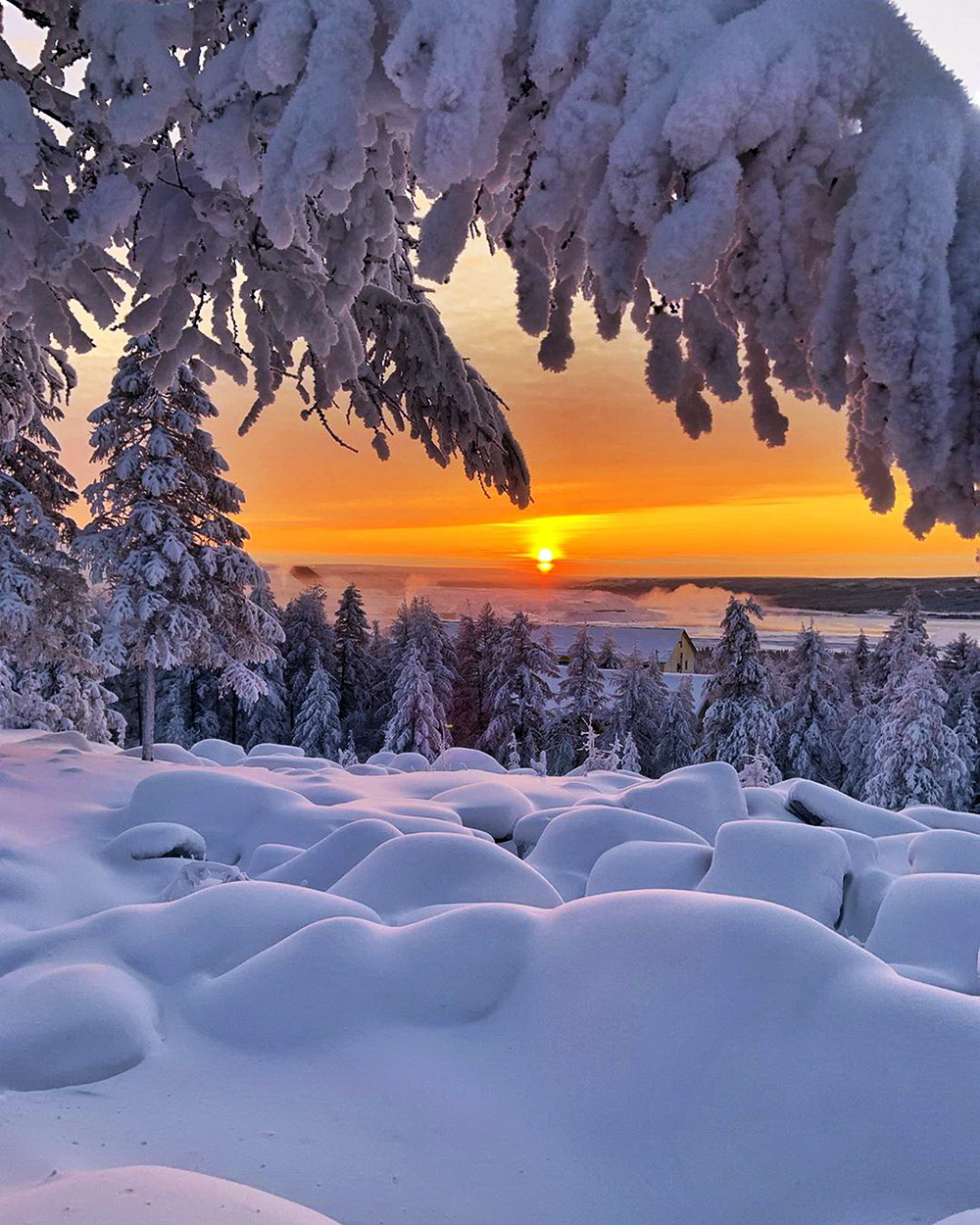 Зимний рассвет Божественная красота