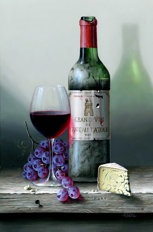 2 Chateau Latour with Blue Cheese