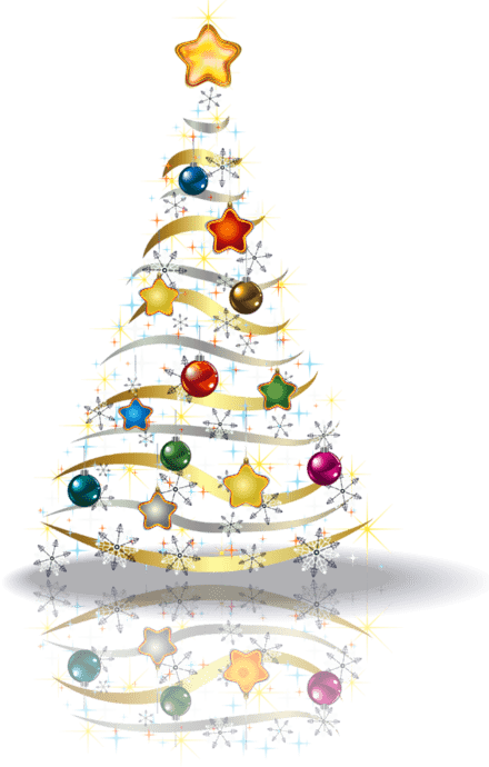 Transparent_Christmas_Gold_Tree_PNG_Picture 1