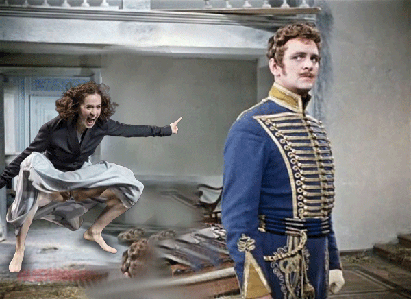 Вовка приехал.  Гусары! Молчать!