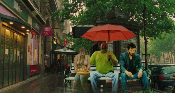 в городе  дождь