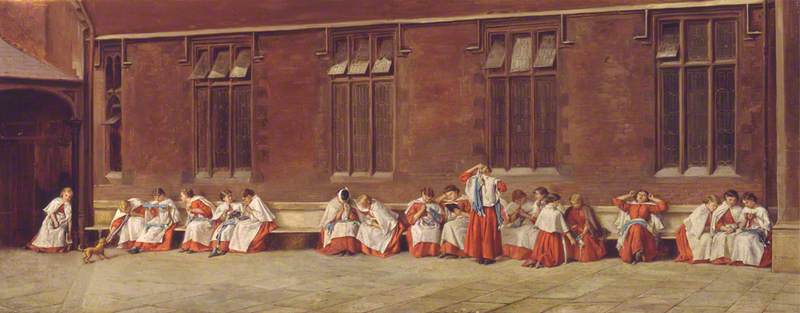 Eyre-Crowe-Darning-Day-the-Red-Maids-of-Bristol