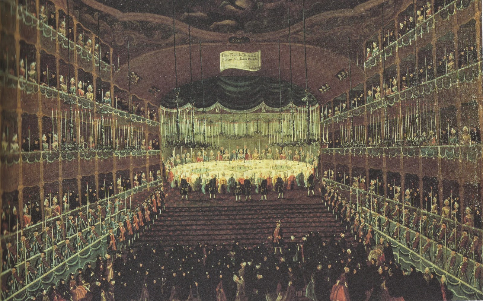 Bella Gabriel Dinner at the theatre of S. Benedetto for the Dukes of the North