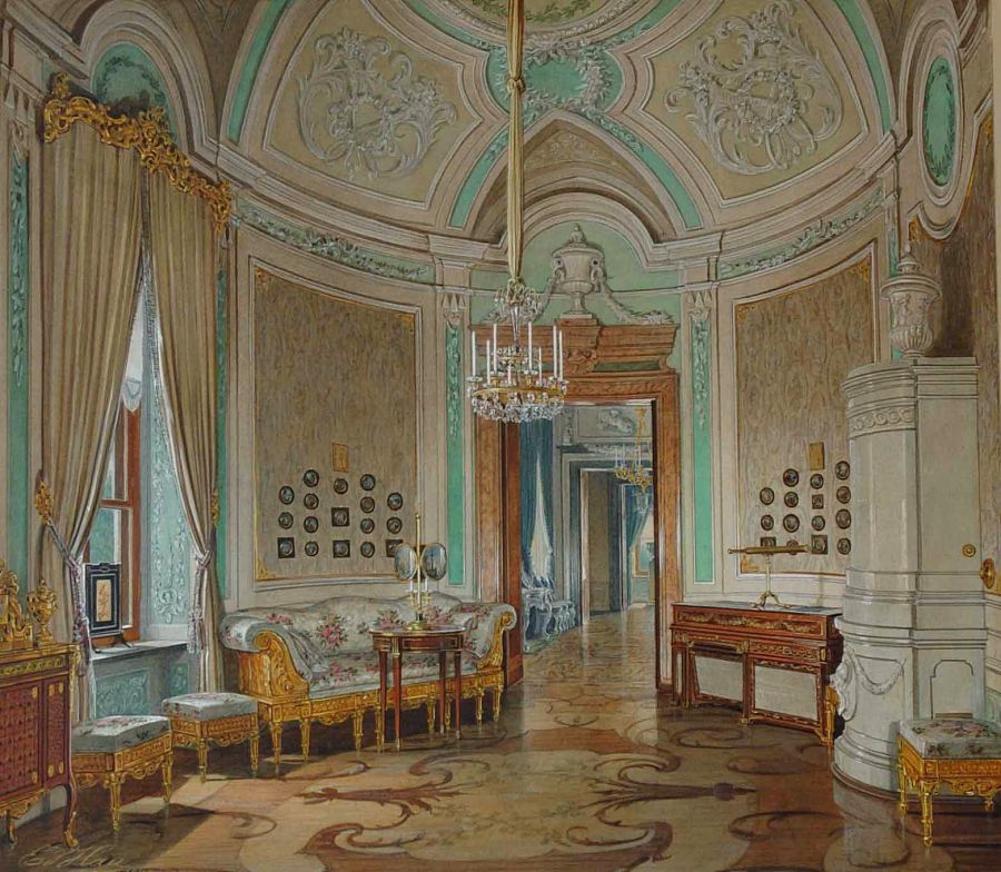 e.p.gau.ovalnyybuduarimperatricymariifedorovny.1878.bumagakarandashakvarelbelila