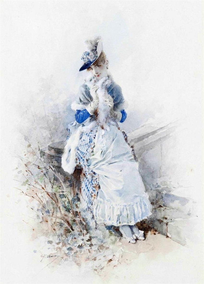 Philippe Jacques LINDER (French, 1835-1914)-Catherine La Rose (1)