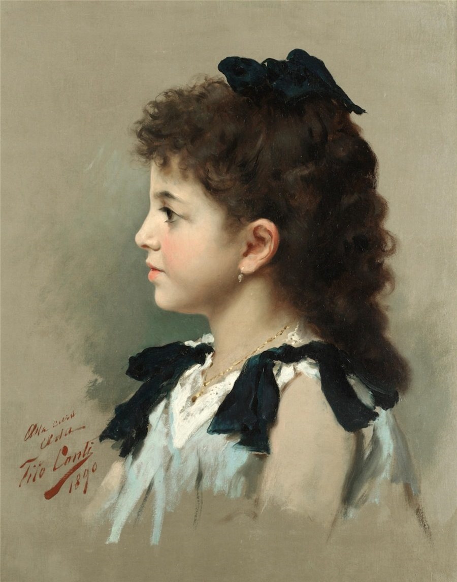 Тито Конти (Tito Conti),1842-1924 гг.Итальянский художник (1 шт. 18 ...