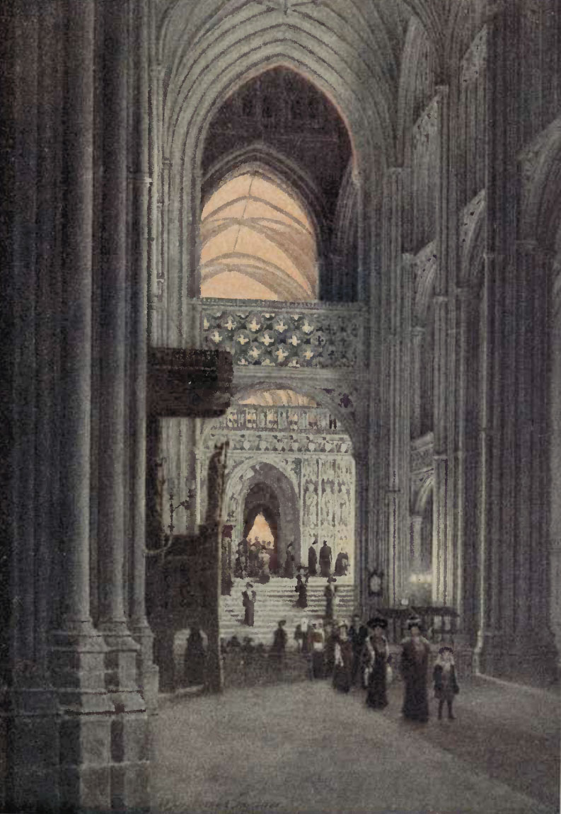 IN THE NAVE AFTER EVENSONG