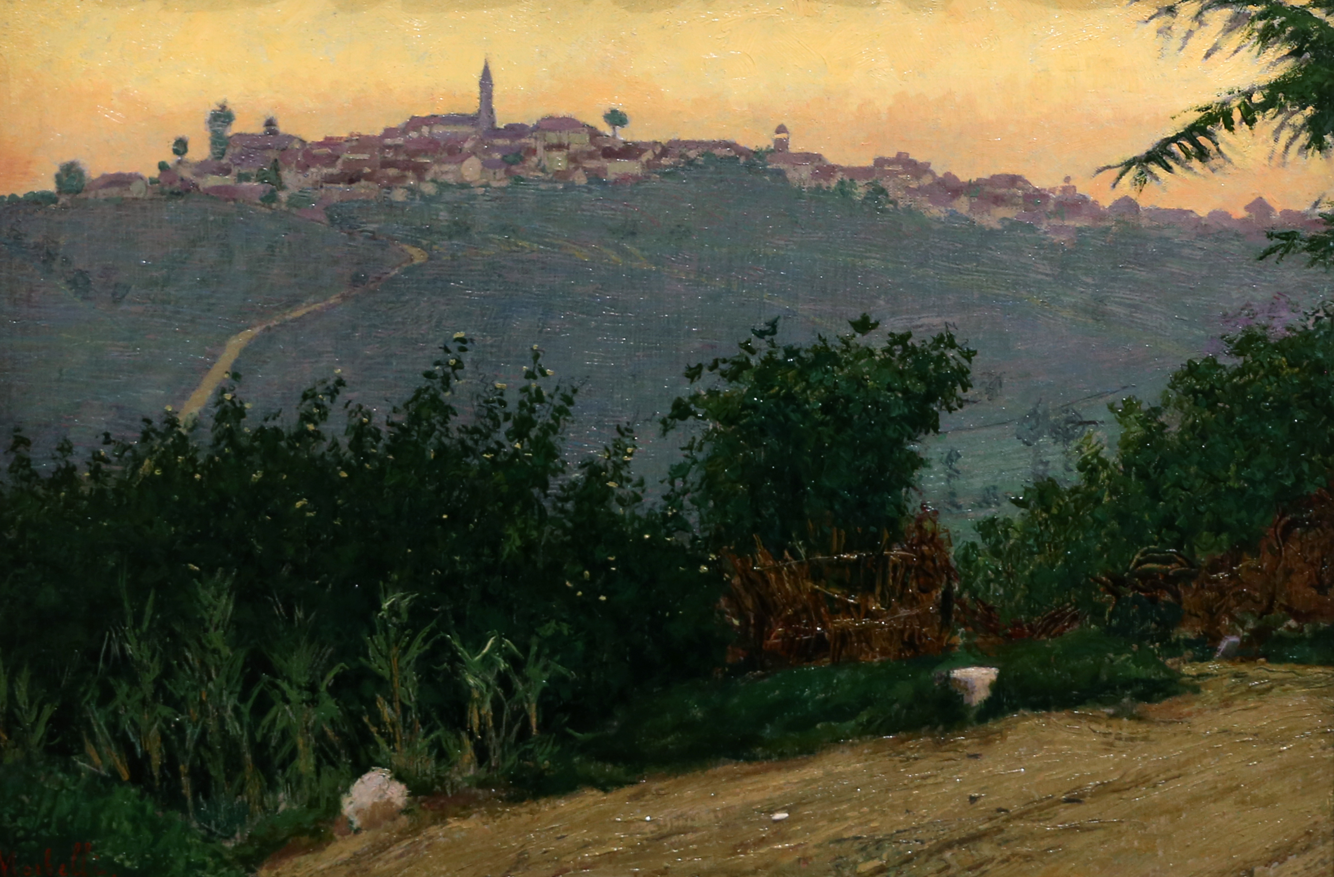 Angelo_morbelli,_tramonto_a_rosi