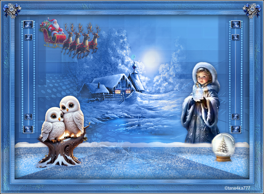 Коллажи от tane4ki 777 "Noël Blanc(Белое Рождество)"