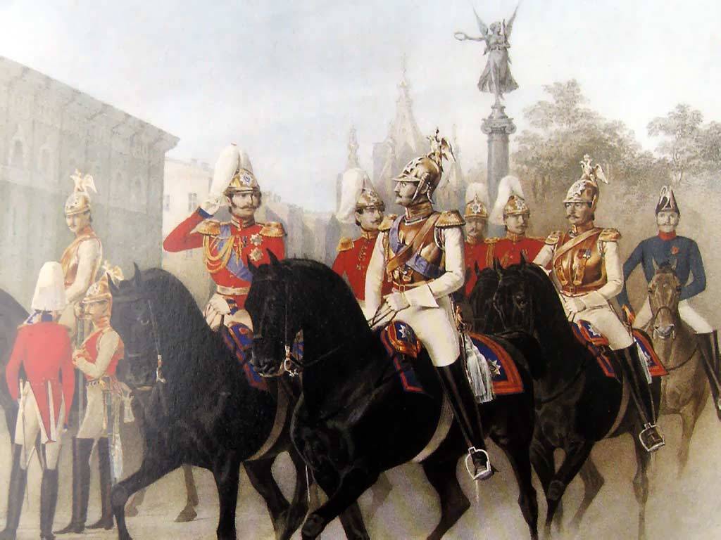 7_-karl-piratsky-18131871-nikolaj-i-i-cesarevich-aleksandr-nikolaevich-sredi-oficerov-lejb-gvardii-k