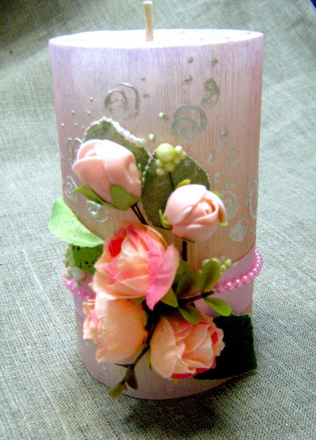 Свечи-букеты ручной работы