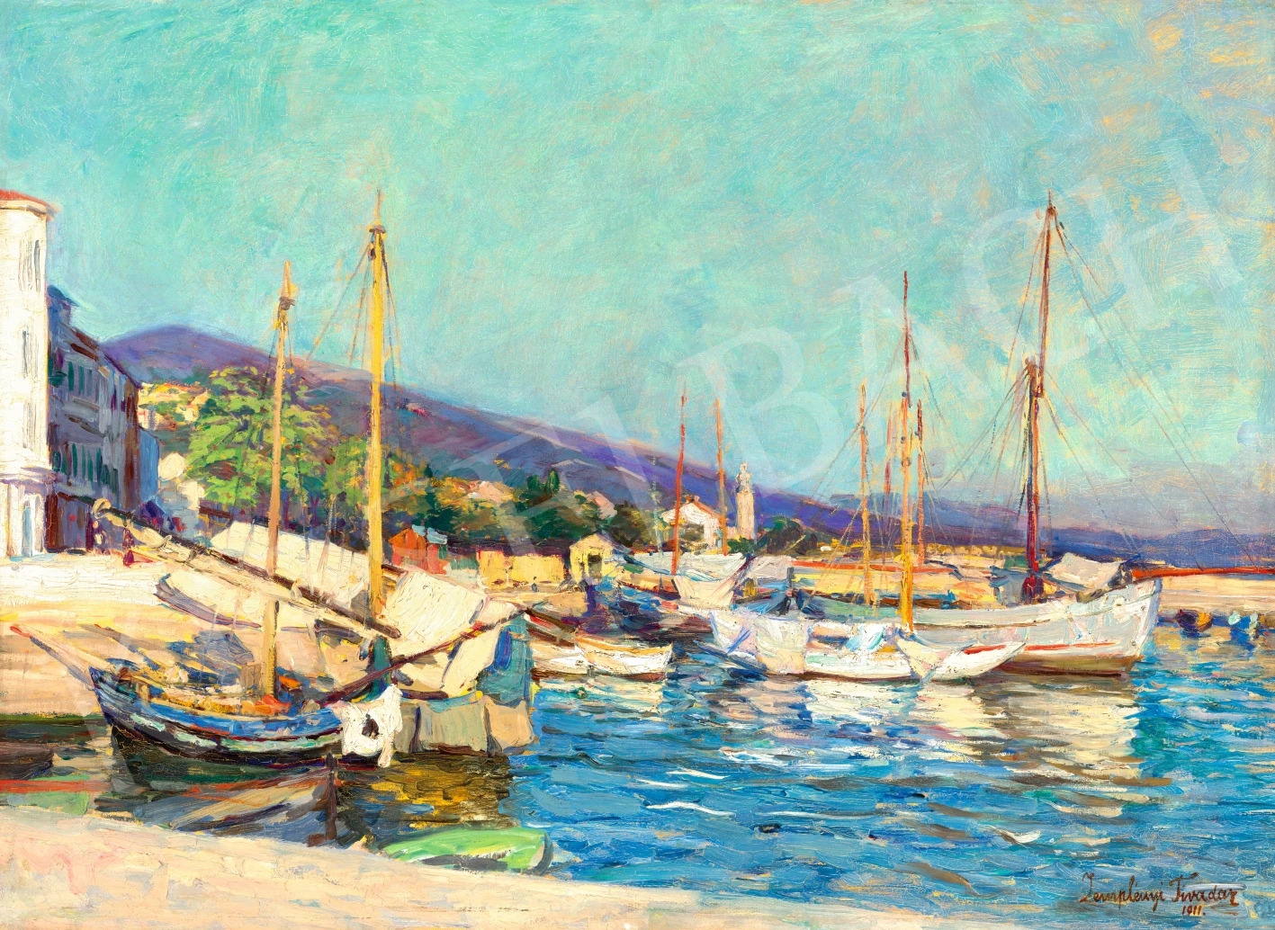 italian-harbour-with-sailboats-3