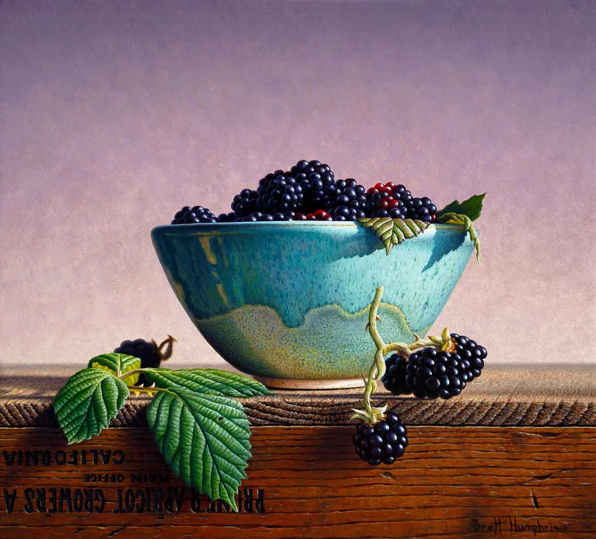 Brett-Humphries-Wild-Blackberries-24x22cm-paintings-fineart-art-exhibitions-London-galleries-Catto-G